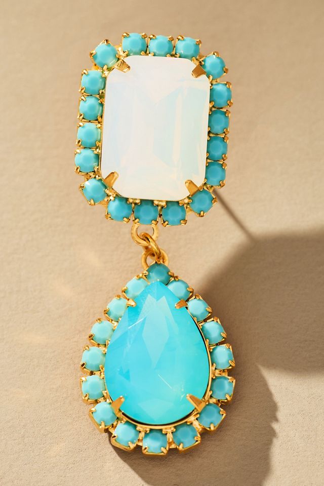 The Pink Reef Jewel Neons Drop Earrings #1
