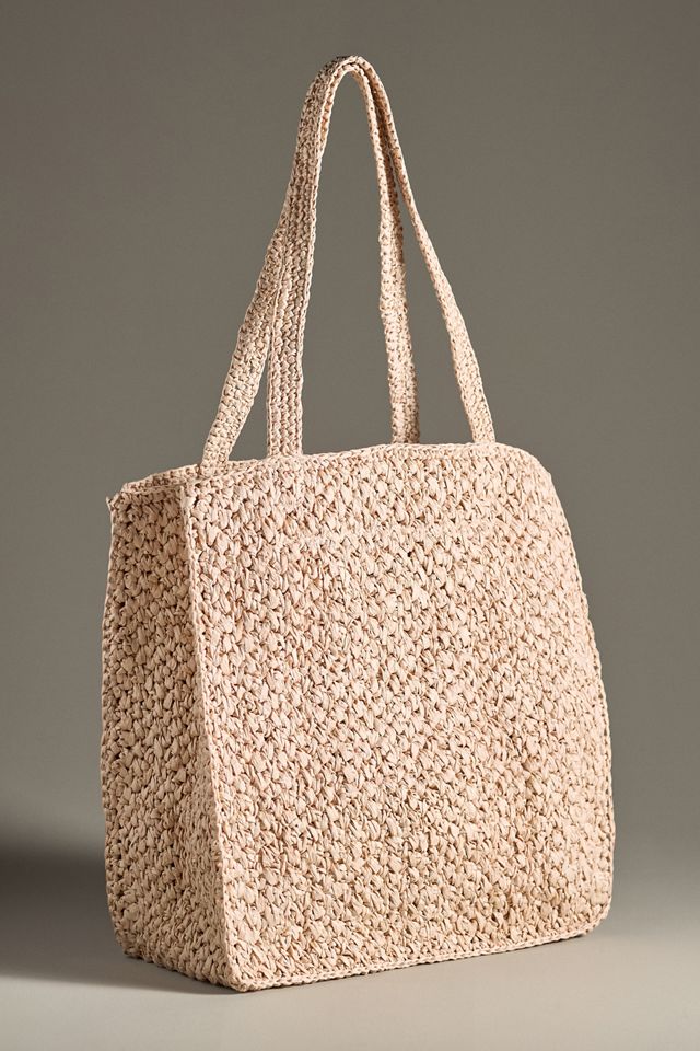 Farmers Market Raffia Tote #2