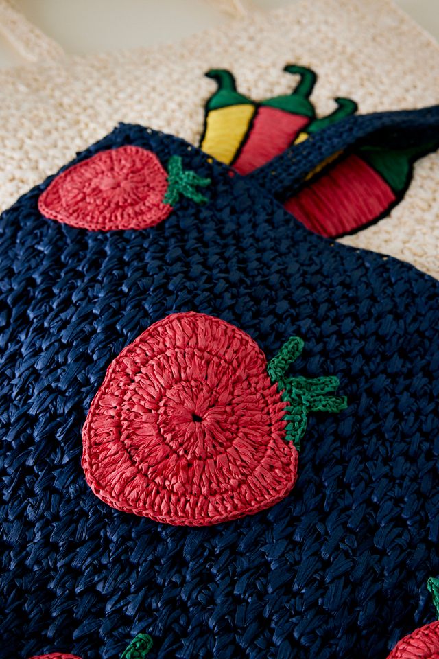 Bauernmarkt Raffia Tasche #1