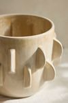 Scalloped Ceramic Pot