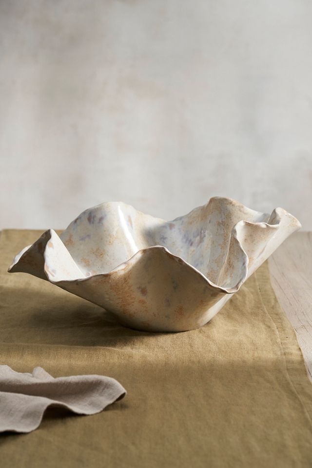 Tidal Ceramic Bowl Planter #2