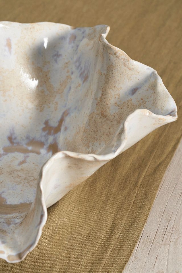 Tidal Ceramic Bowl Planter #3