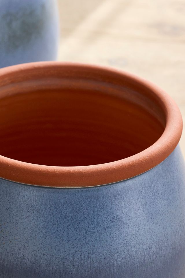 Roll Top Terracotta Planter #1