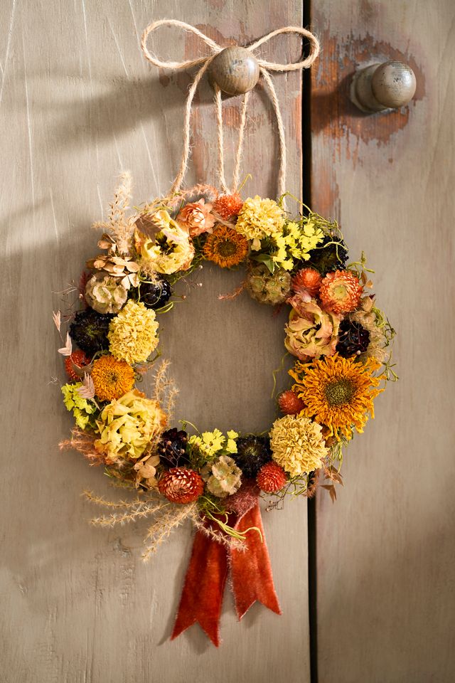 Dried Flower Wreath Making Kit AnthroLiving
