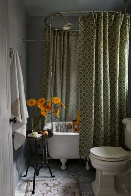 John Robshaw Atulya Moss Shower Curtain | AnthroLiving