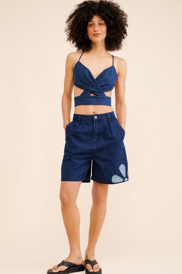 Re_Nuuly x Zero Waste Daniel Denim Cross Top #3