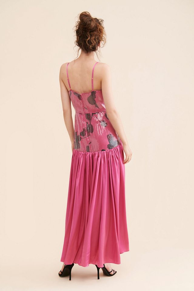 Hutch Sequin Floral Maxi Dress #1