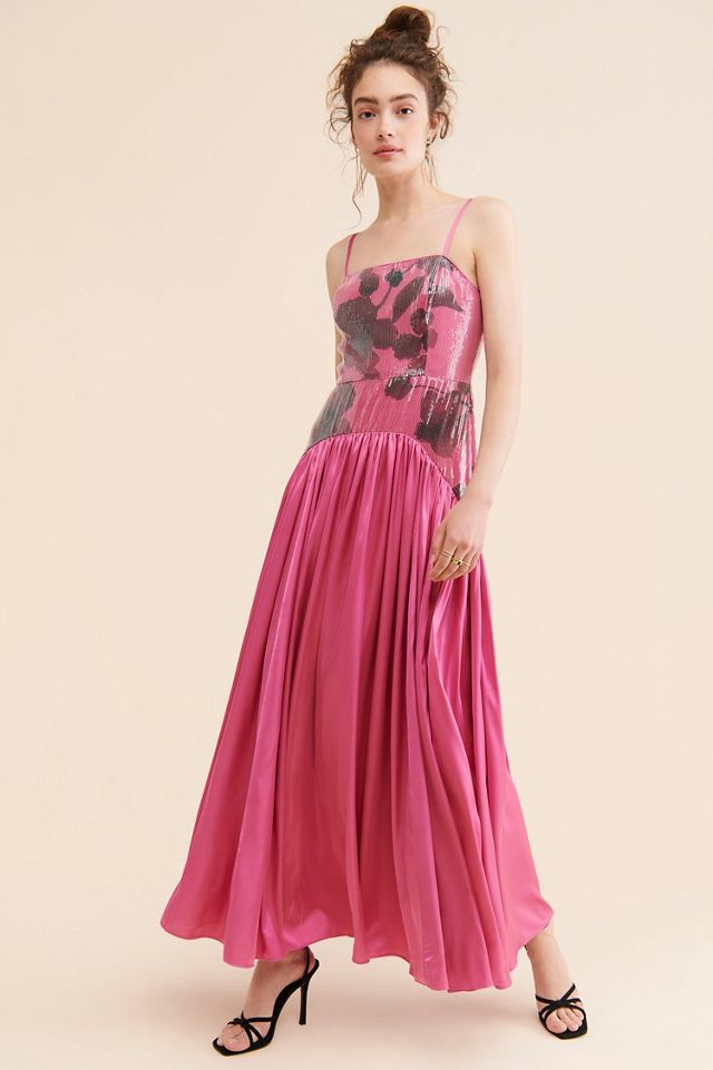 Hutch Sequin Floral Maxi Dress #3