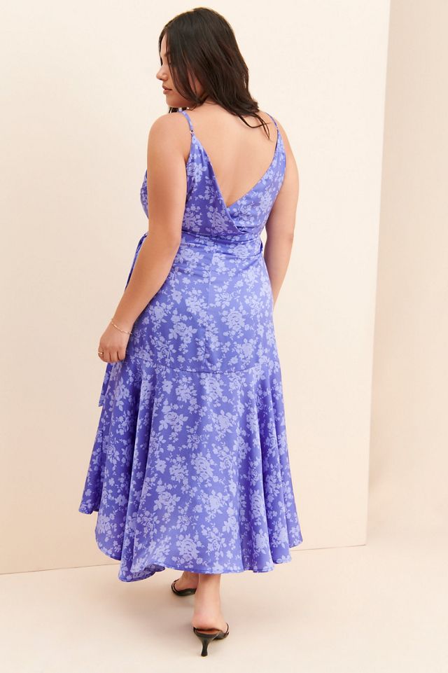 en elly Floral Ruffled Wrap Dress #1