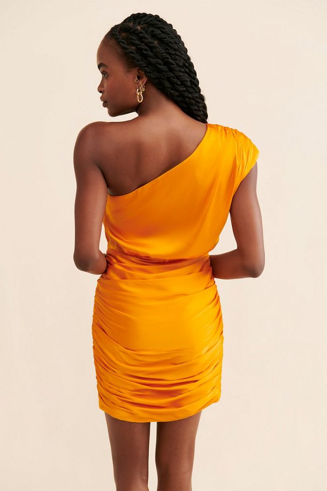 Greylin Ariel Draped One-Shoulder Dress #1