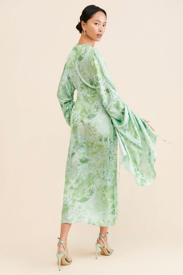 Let Me Be Midas Midi Abstract Dress #1