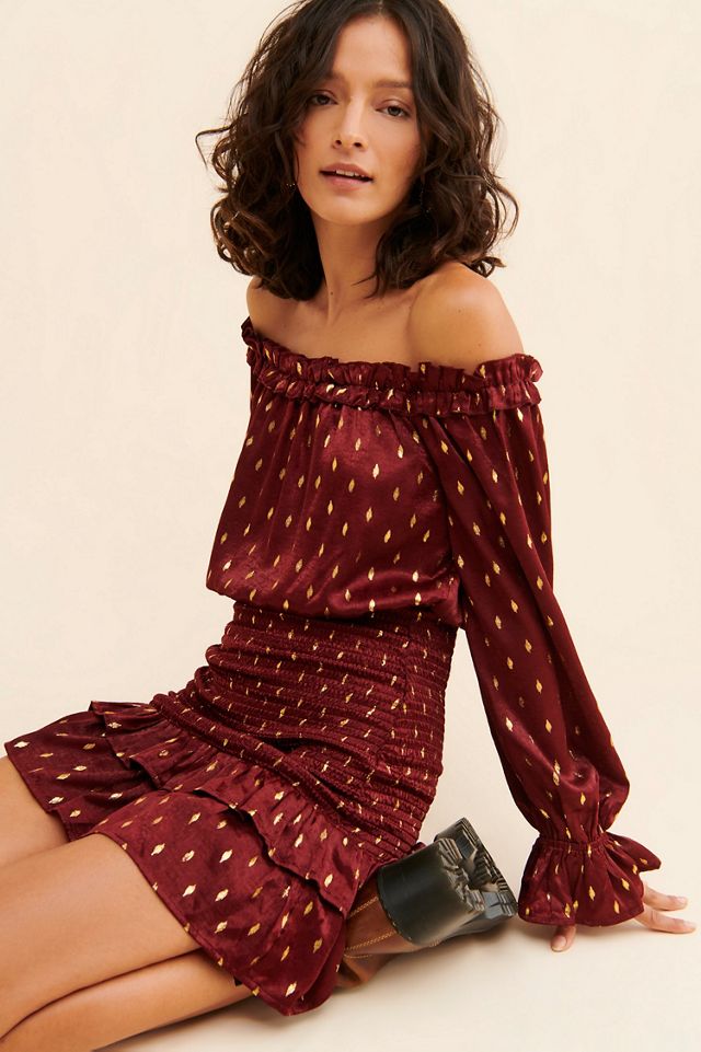 g.p.d. Off The Shoulder Ruched Dress | Anthropologie