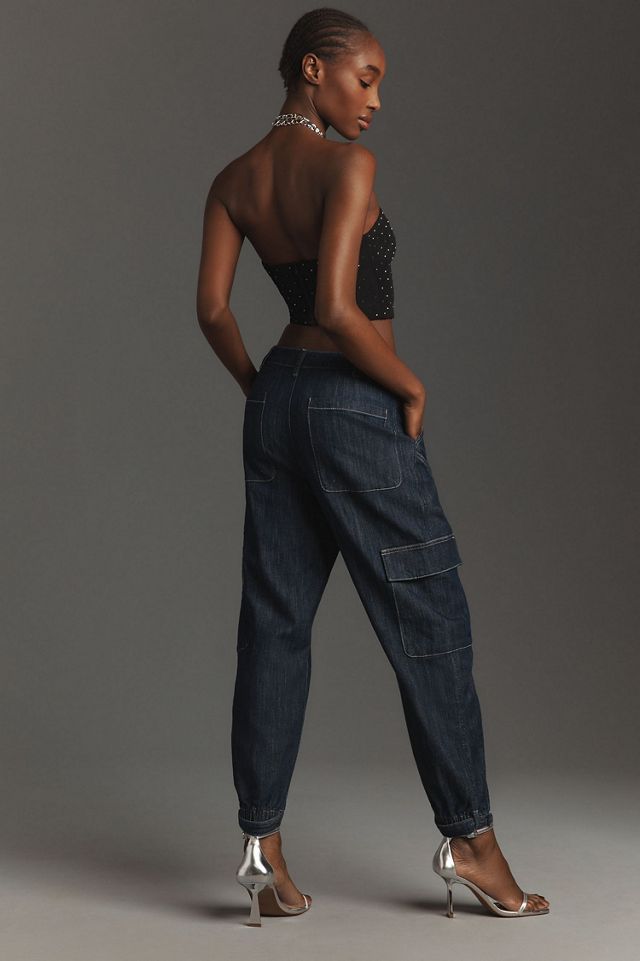Pilcro Seamed Sport Low-Rise Cargo Jeans #1