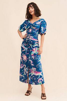 green emerald velvet dress Banjanan Quant Dress Multicolor / S main image 1