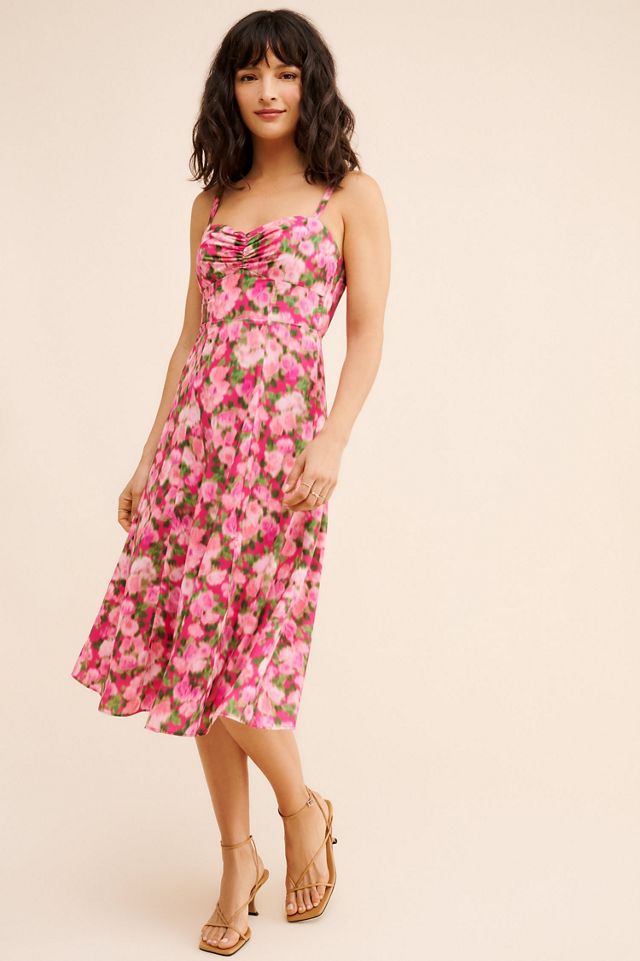 Rachel Parcell Ruched Cup Midi Dress #3