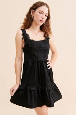 knee length dresses for ladies Mac Duggal - Pink Sleeveless Dot Net Ruffle Dress