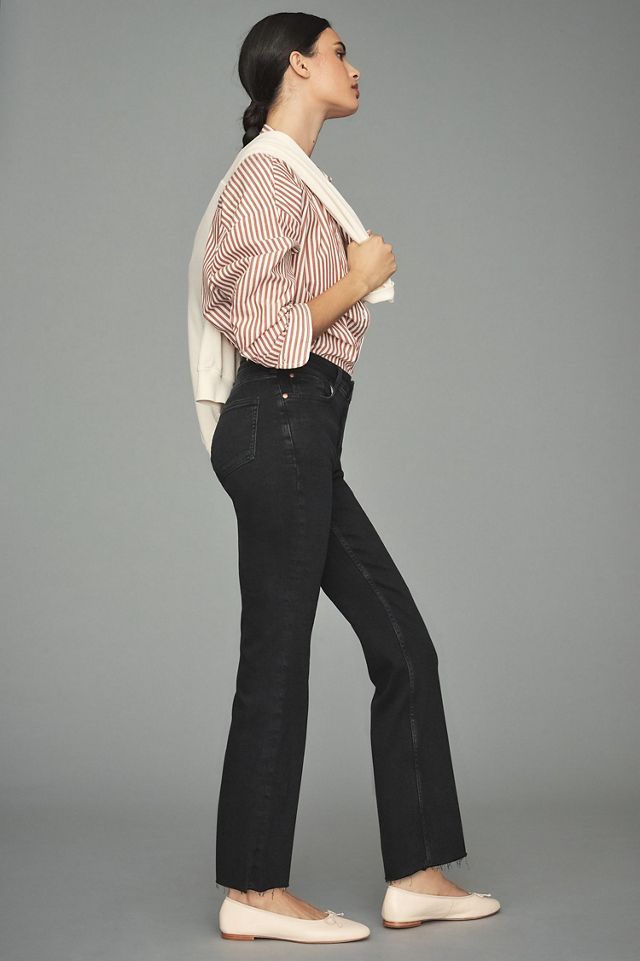 Pilcro The Yaya Mid-Rise Crop Flare Jeans - Black #2