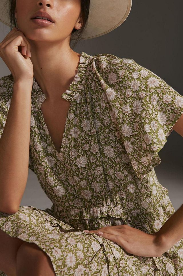 Robin Tiered Mini Dress | Anthropologie