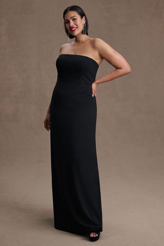 BHLDN Everly Strapless Crepe Gown #1