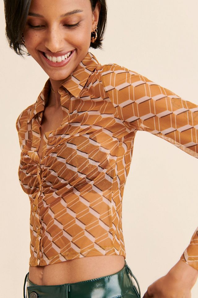 ASTR the Label Lamora Mesh Top #2