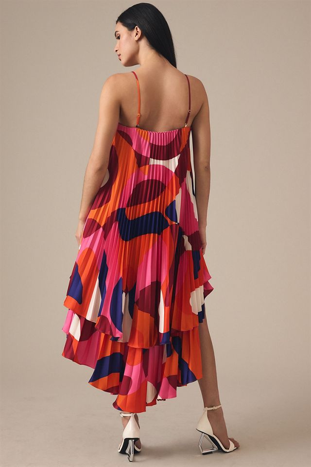 Hutch Tiered High-Low Pleated Dress #1