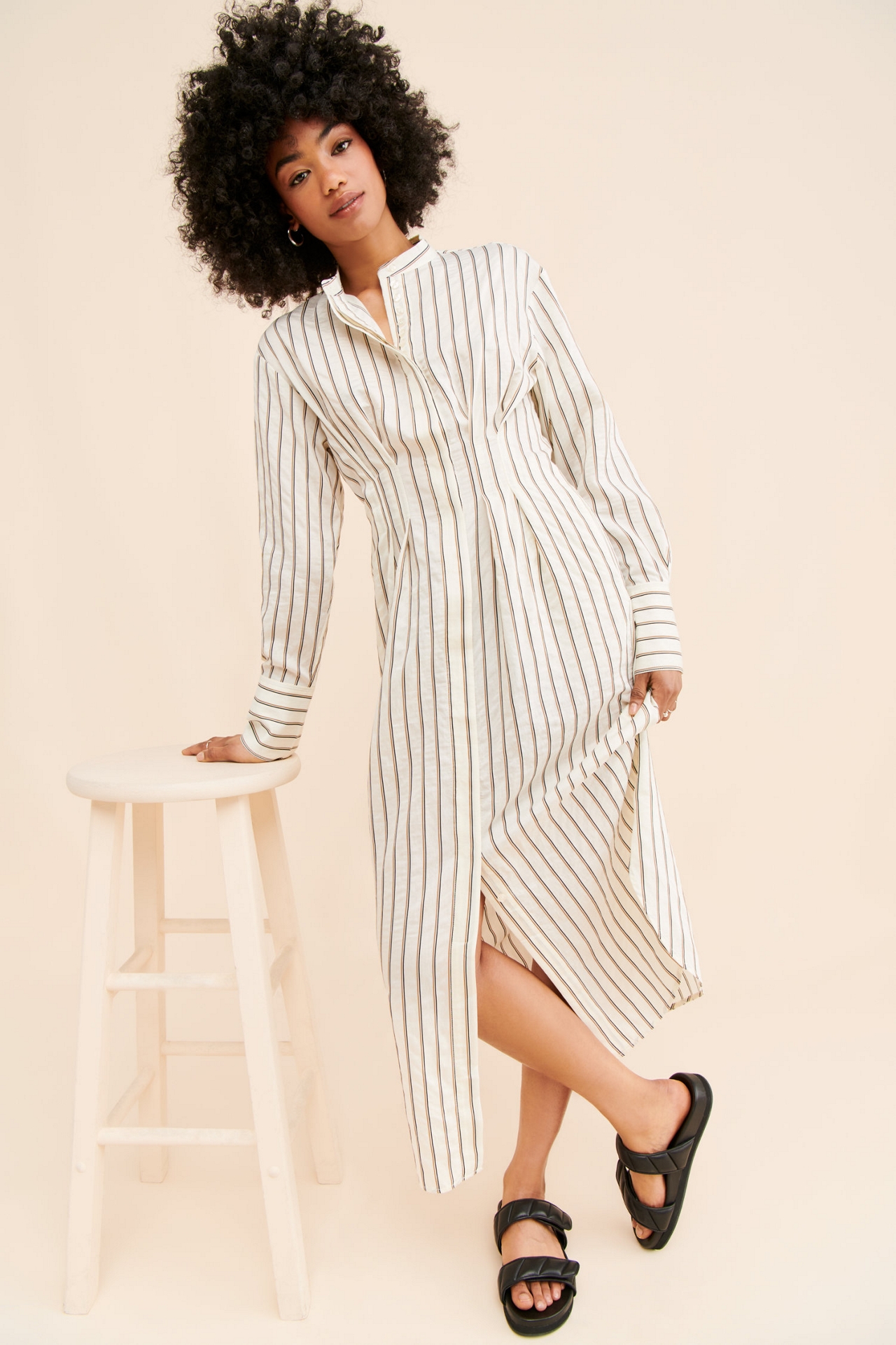 Samsøe Sabosse Striped Shirtdress