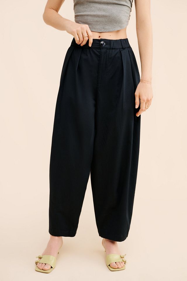 Maeve Curve Poplin Barrel Pants #3