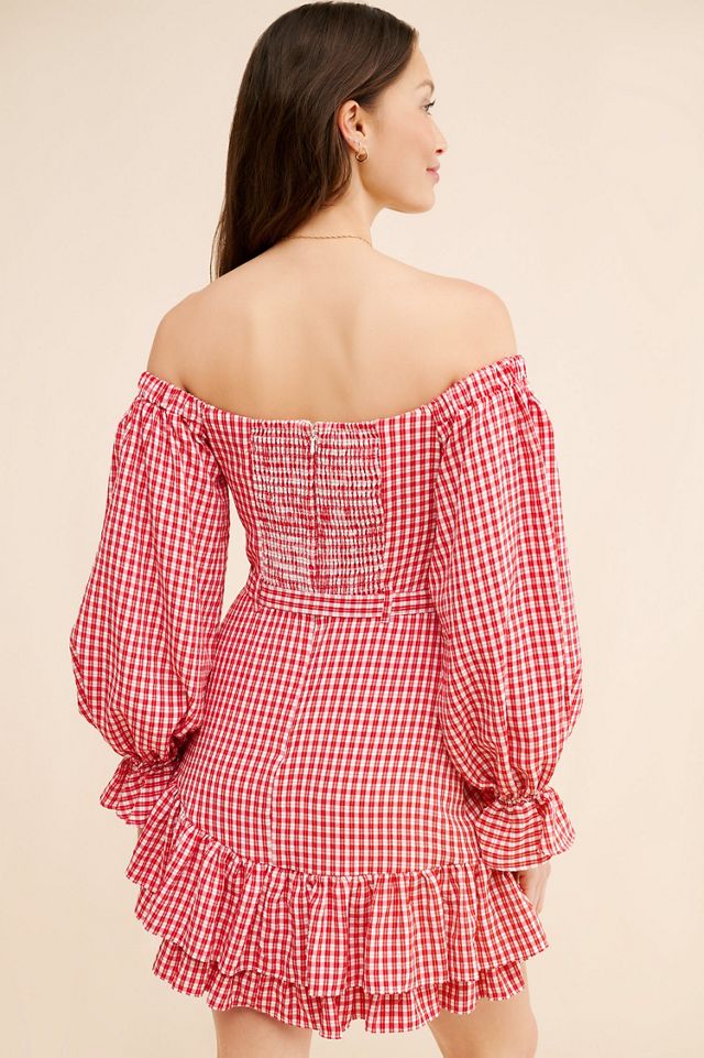 Bare Frill Mini Dress #1