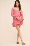 Bare Frill Mini Dress