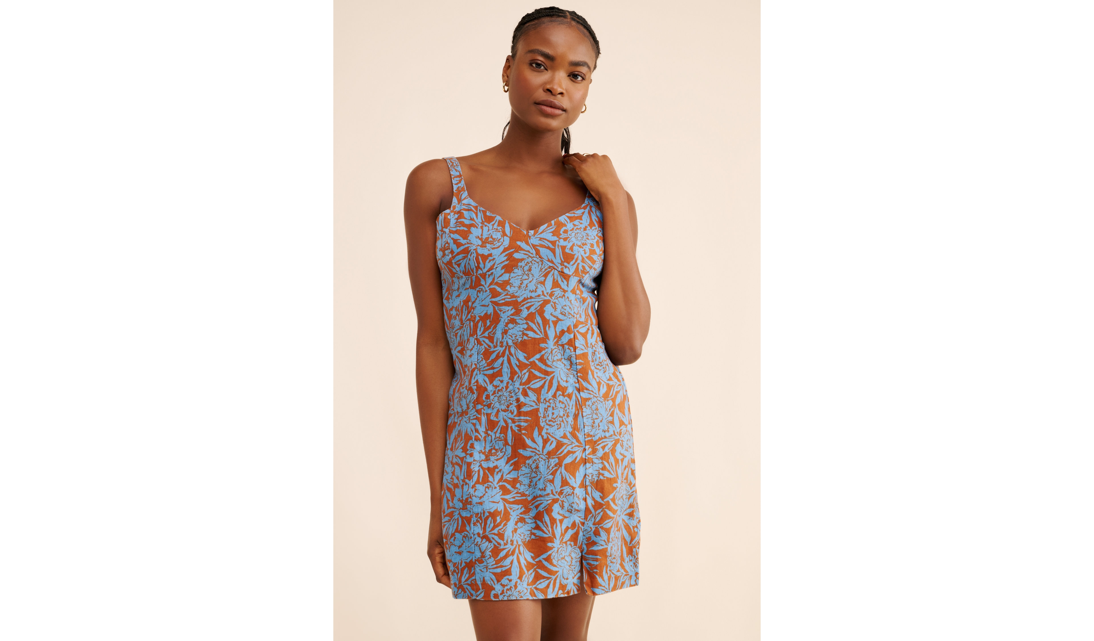 Madewell Sabrina Linen Mini Dress