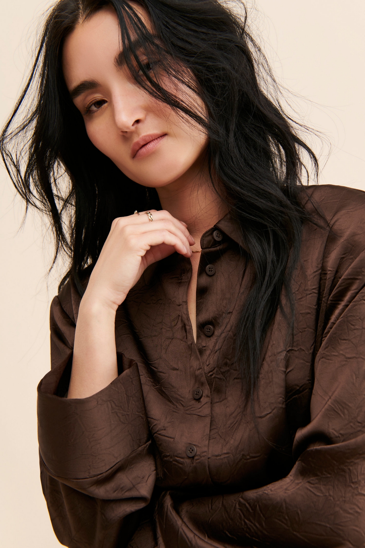 Oval Square Polish Shirt Dress