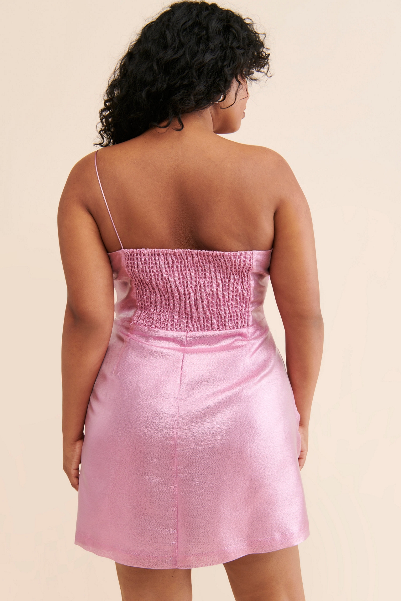 Hutch Metallic Bow Mini Dress