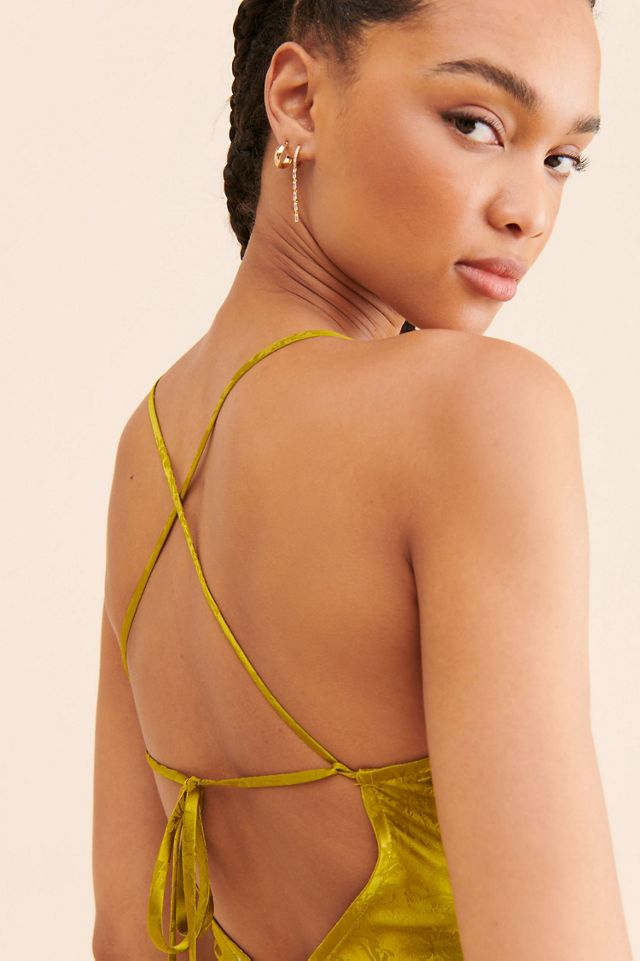If By Sea Jacquard Cowl Neck Slip Dress #2