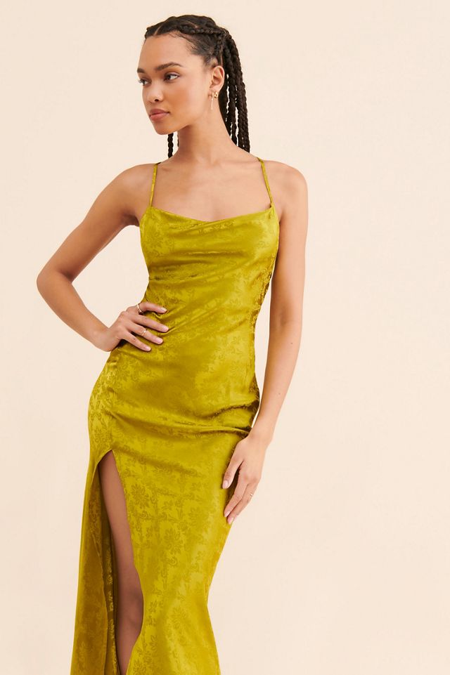 If By Sea Jacquard Cowl Neck Slip Dress #3