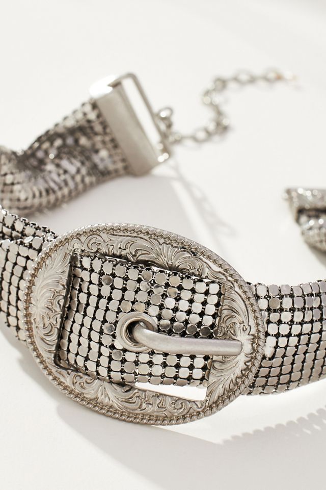 Buckle Chainmail Choker Necklace #1