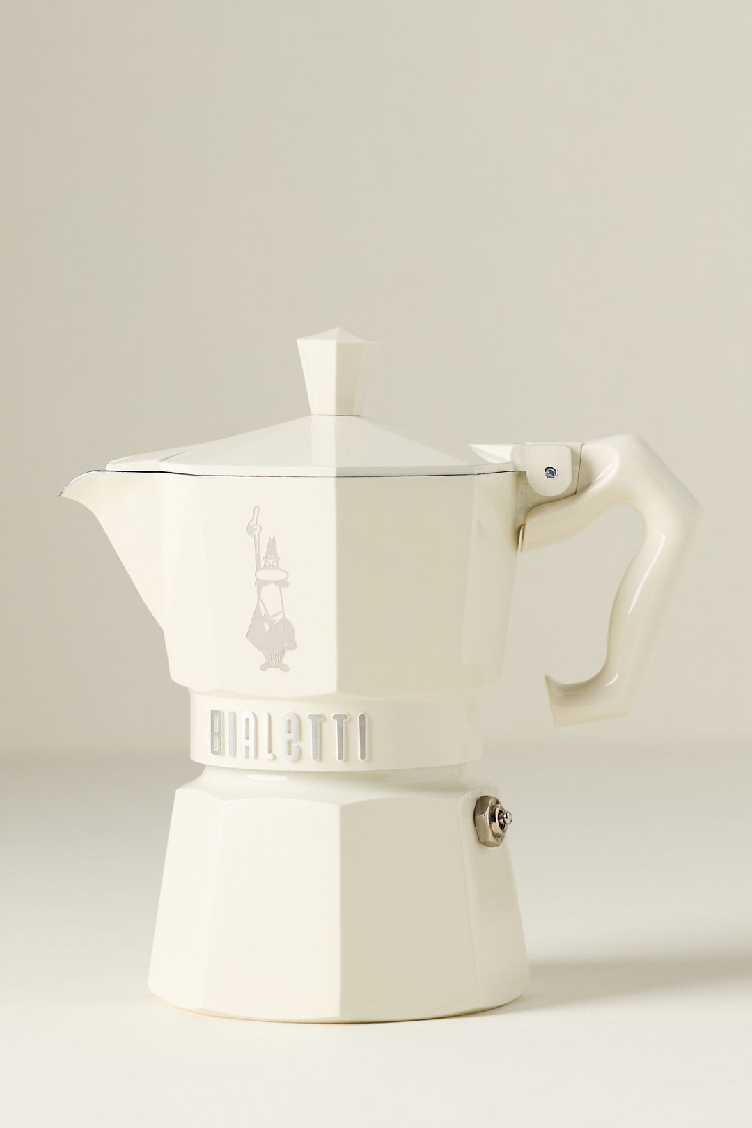 Bialetti Moka Exclusive Espresso Maker - Cream, Standard, 3 Cup