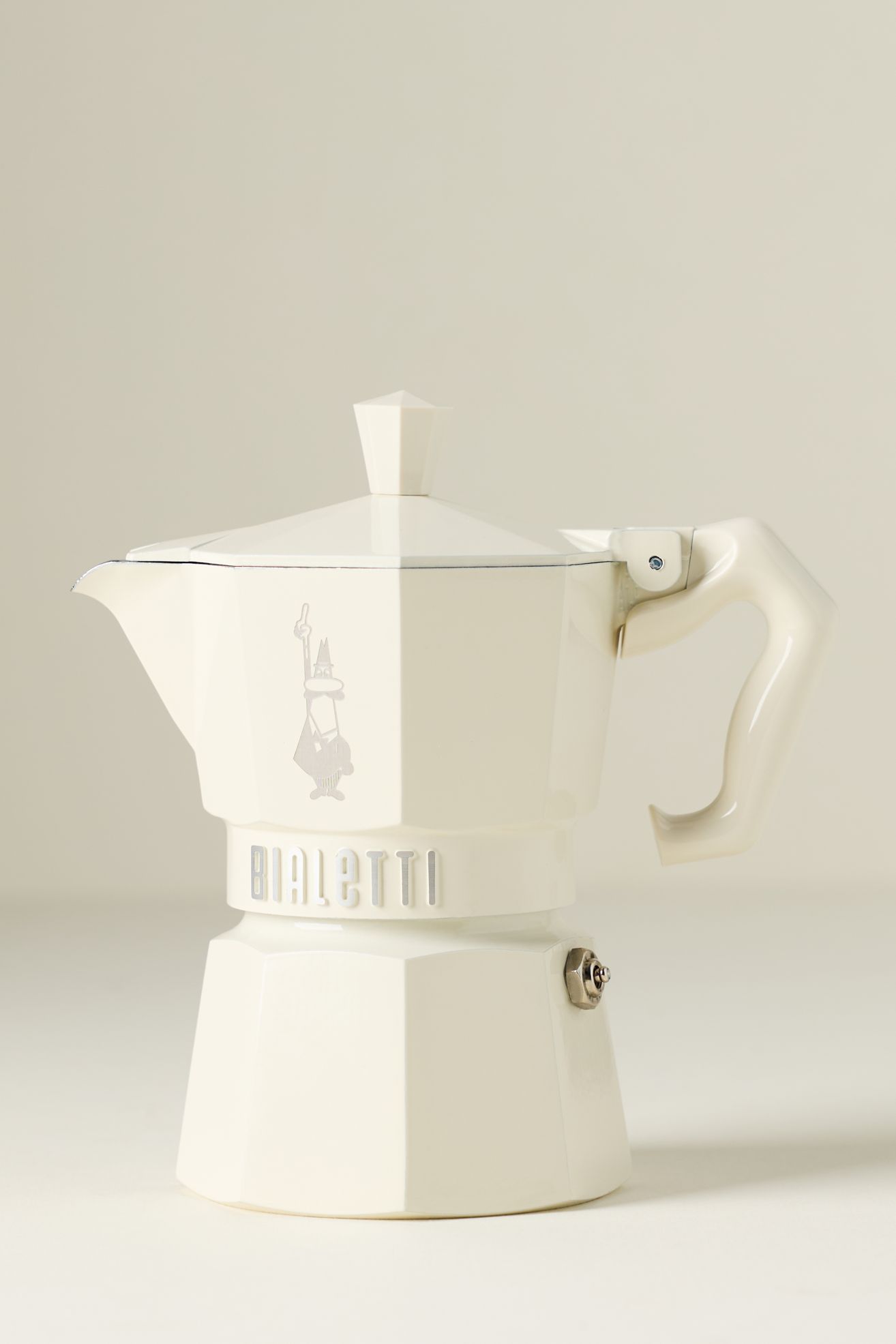 Bialetti Moka Exclusive Espresso Maker - Cream, 3 Cup