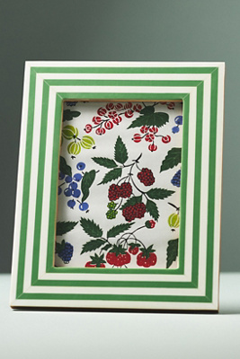 Anthropologie Striped Resin Frame
