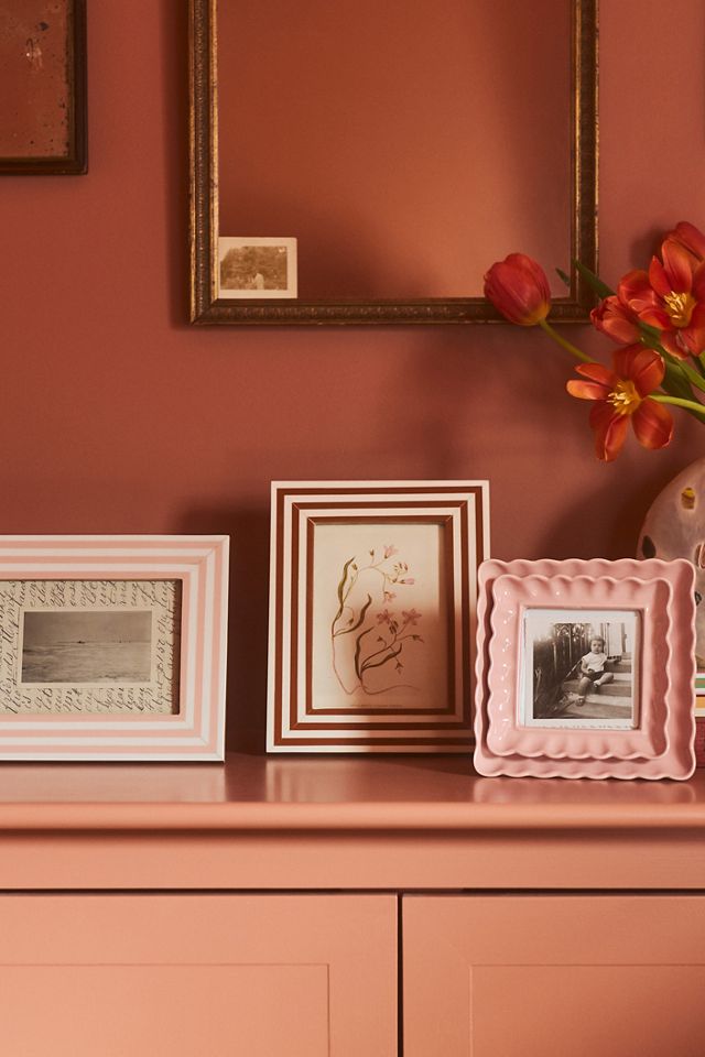 Striped Resin Frame | Anthropologie