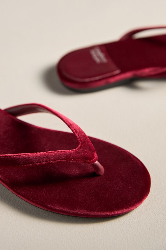 Jeffrey Campbell Kierra Velvet Thong Sandals #2