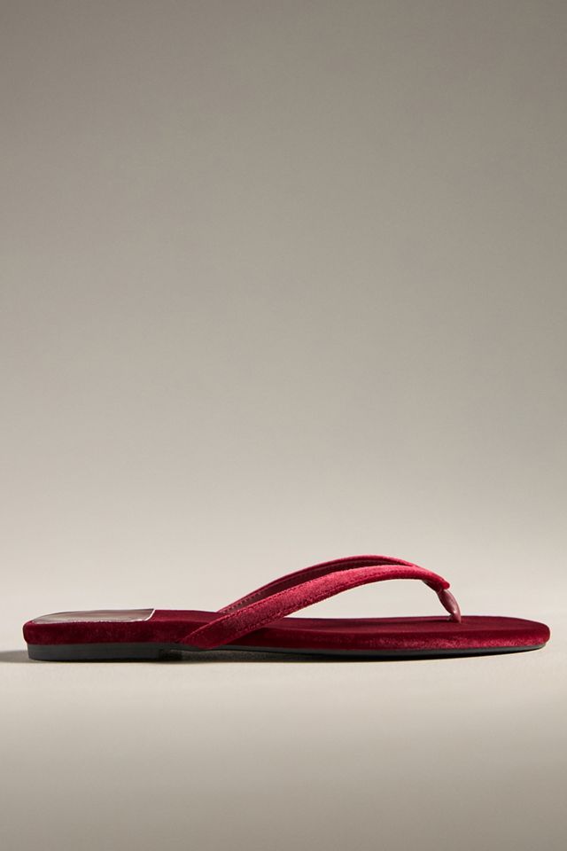 Jeffrey Campbell Kierra Velvet Thong Sandals #1