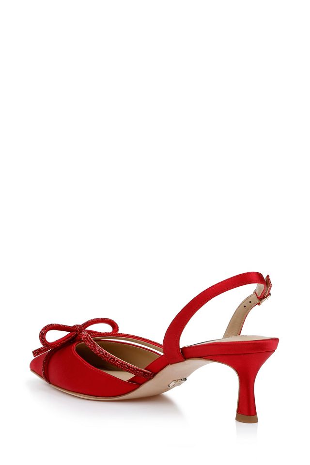 Badgley Mischka Angelina Slingback Kitten Heels #1