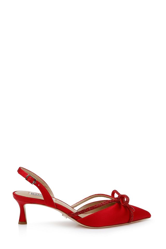 Badgley Mischka Angelina Slingback Kitten Heels #2