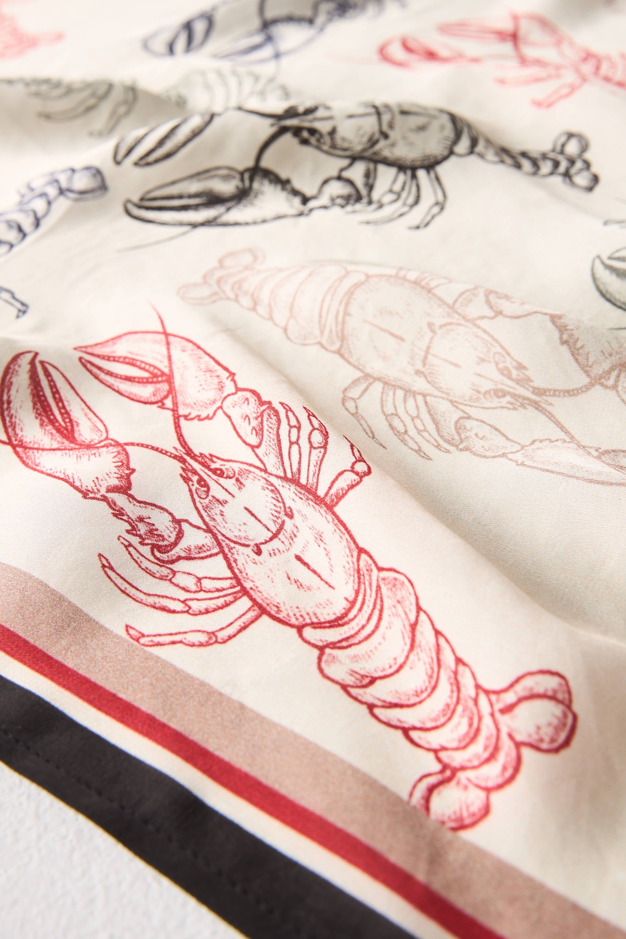 Bl-nk Lobster Printed Scarf