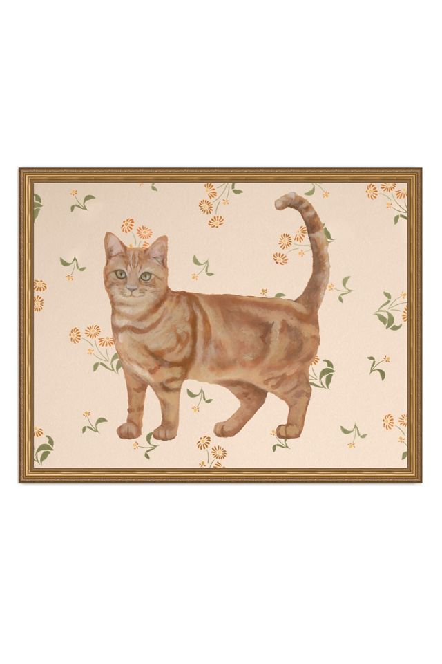 Orange Tabby Cat Wall Art #2