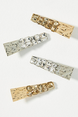 Anthropologie Melton metal hair clips Anthropologie Molten Metal Hair Clips, Set of 4 | eBay main image 2