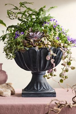 Flora Concrete Urn