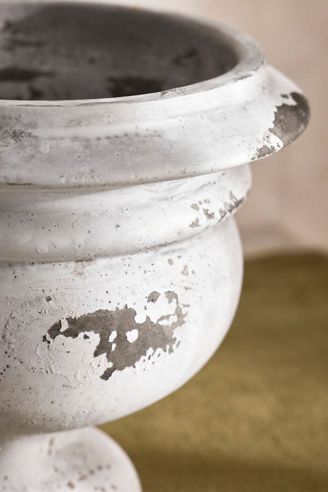 Weathered Mid-Century Cement Urn #2