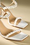 Badgley Mischka Demi Pearl Ankle-Strap Heels