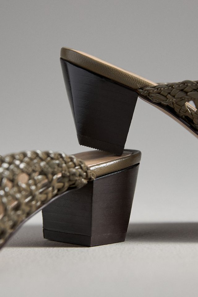 By Anthropologie Woven Mule Heels #2